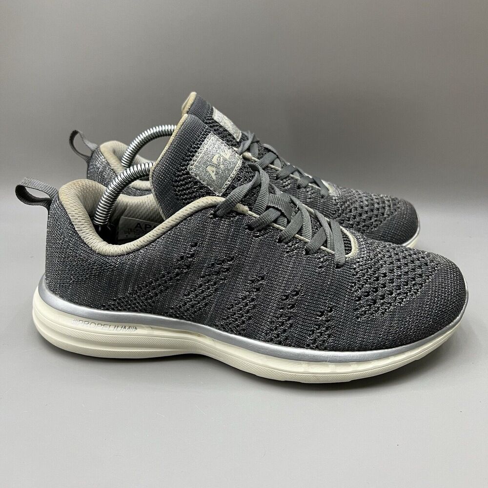 APL Techloom Pro Women Size 8 Shoes Gray Running Low Top Mesh Athletic Sneakers
